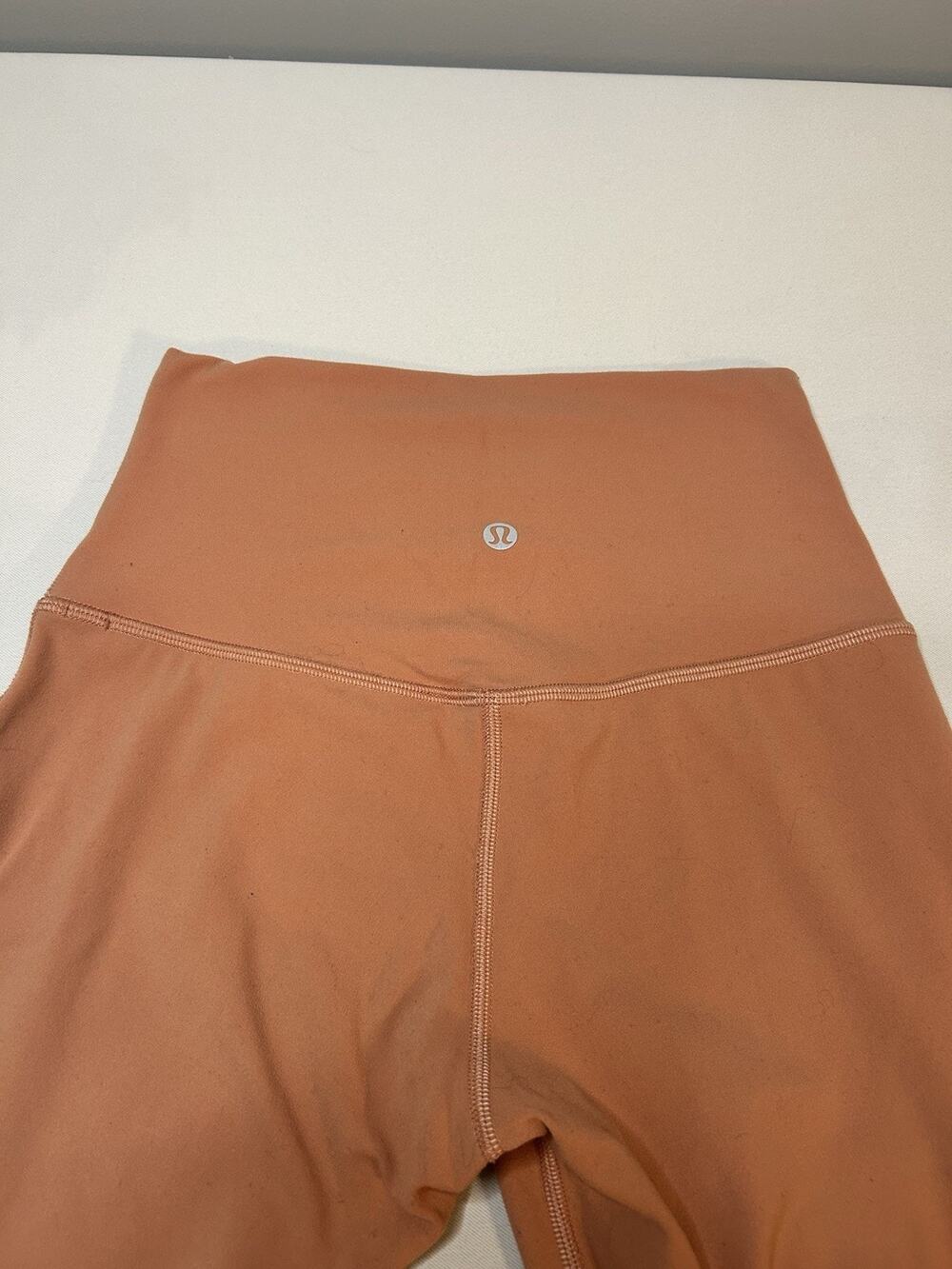 Lululemon Womens Sz 6 Est Rust Orange High Rise 28" Leggings Yoga Pants